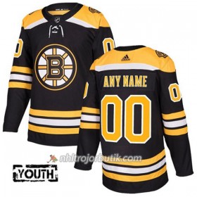 Barn Ishockey Boston Bruins Tröja med eget tryck Adidas 2017-2018 Svart Authentic